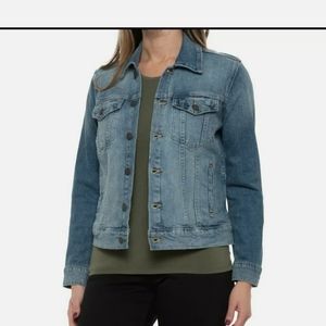 Lucky Brand Womens the Tomboy Trucker Denim Blue Jean Jacket
